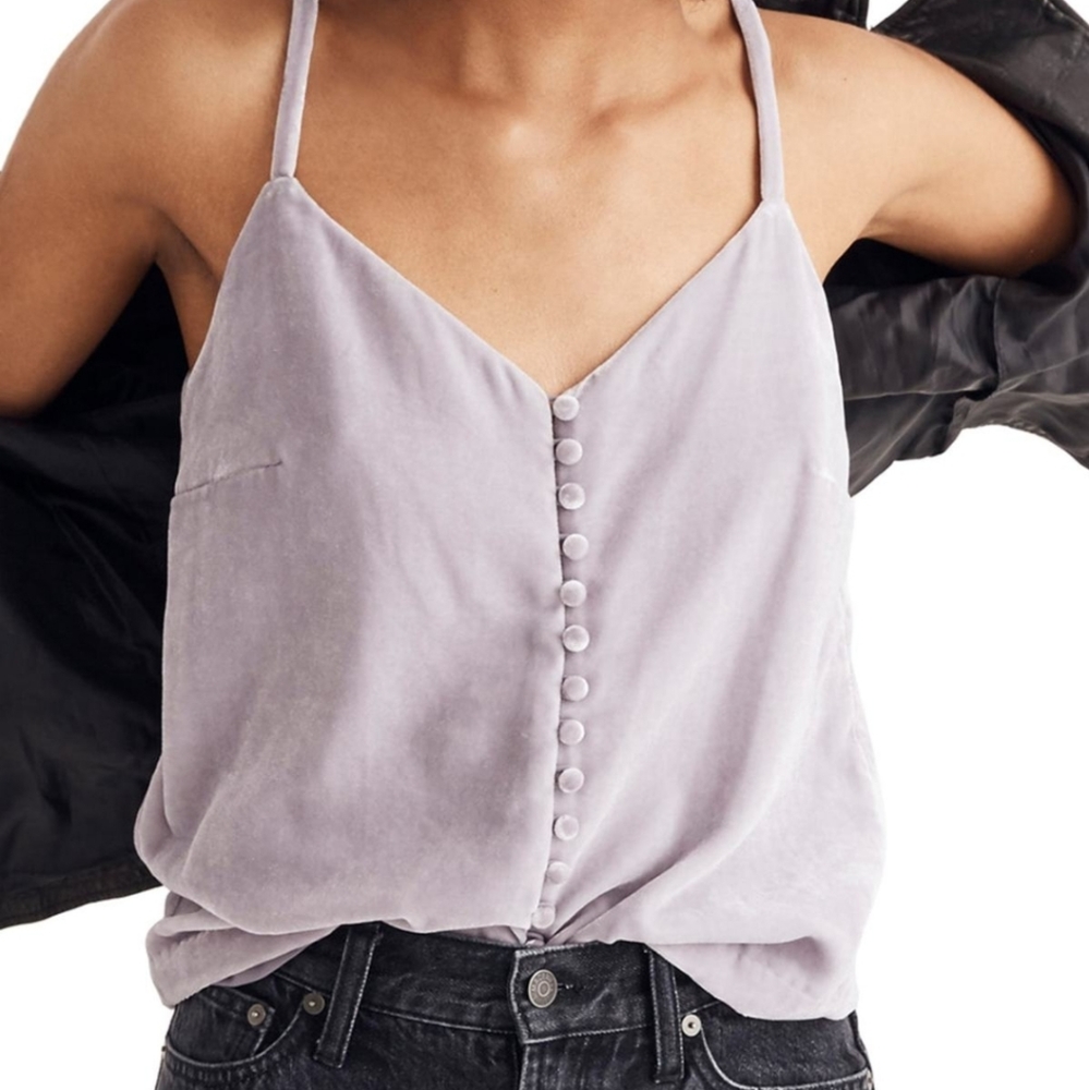 Madewell Lavendar Velvet Cami